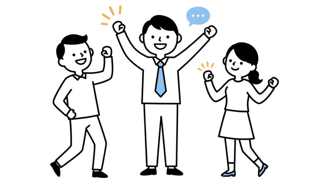 トレル営業チームイラスト